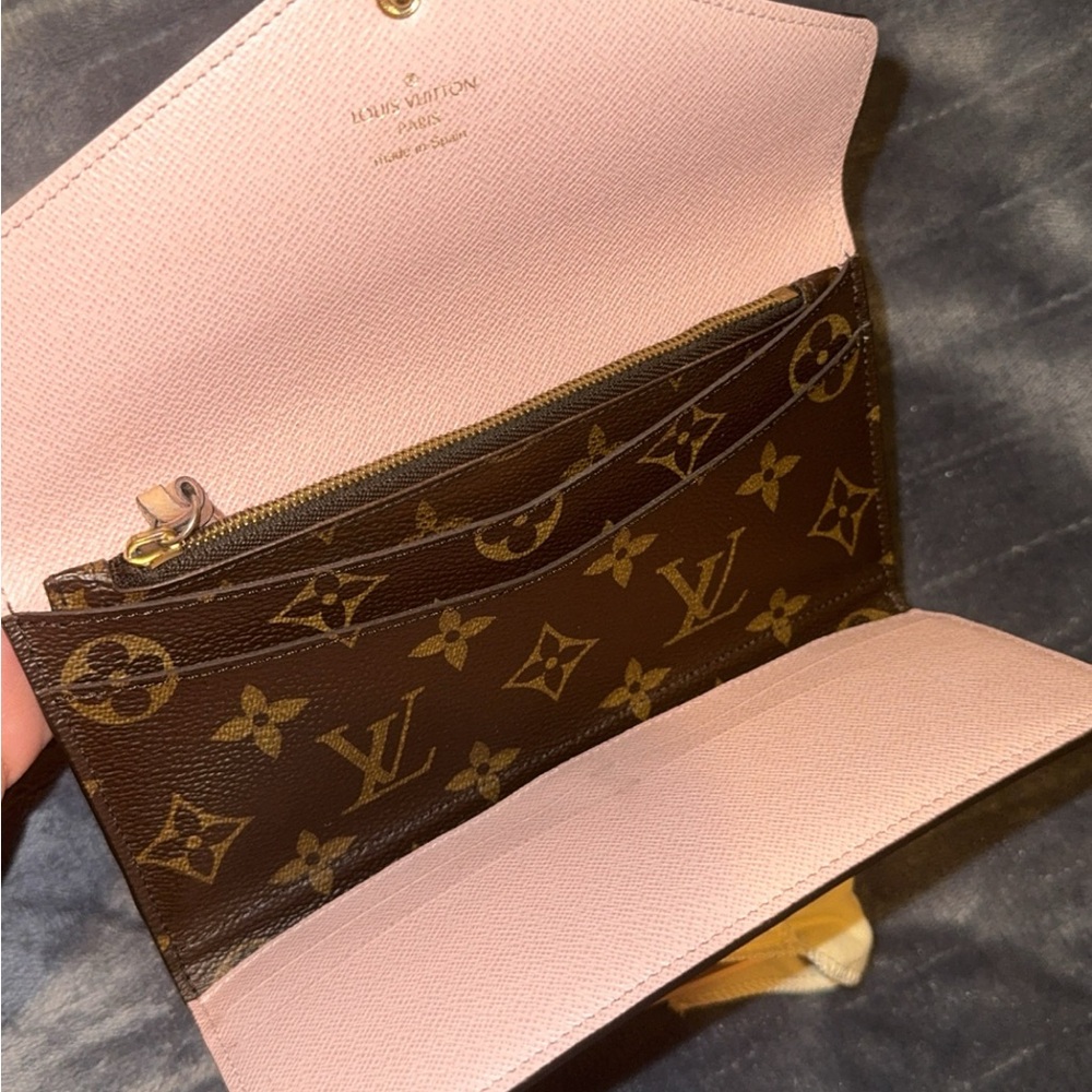 Authentic Monogram Josephine Wallet Rose Ballerine